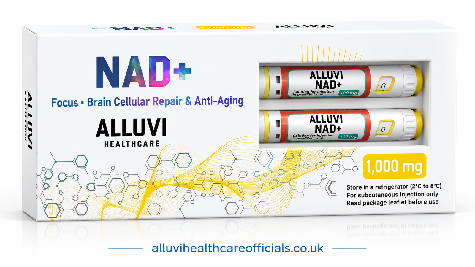 NAD+ 1000mg pen NAD+ 1000mg Pre-Filled Research Pen UK